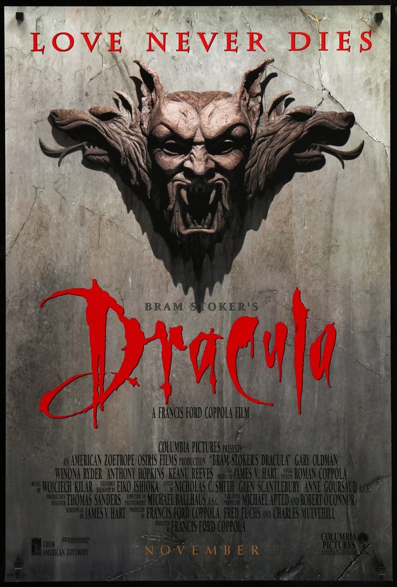 Bram Stoker's Dracula movie poster